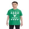 ALLNTRENDS Kids Youth T Shirt Merry Christmas Yo Ho Ho Ugly Xmas Tshirt (S, Green) view 1