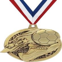 Crown Awards 2" Kudos Soccer Medal 100 Pack Prime