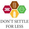 UGP Campus Apparel Don't Settle for Less Basic Cotton T-Shirt - 3X-Large - White view 2