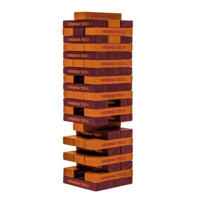 Wild Sports NCAA Virginia Tech Hokies Table Top Stackers 3" x 1" x .5", Team Color