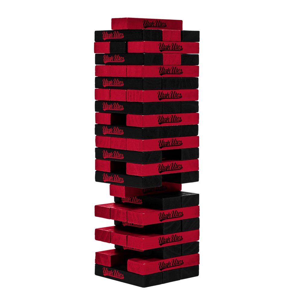 Wild Sports NCAA Utah Utes Table Top Stackers 3" x 1" x .5", Team Color