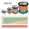 HERCULES Braided Fishing Line 2000m 2187yds 6lbs-100lbs Pe Superline 4 Strands (Multicolor 90lb/40.8kg 0.50mm) view 2