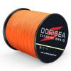 Dorisea Extreme Braid 100% Pe Orange Braided Fishing Line 109Yards-2187Yards 6-550Lb Test Fishing Wire Fishing String Superline (1500m/1640Yards 40lb/0.32mm) view 1