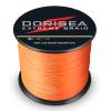 Dorisea Extreme Braid 100% Pe Orange Braided Fishing Line 109Yards-2187Yards 6-550Lb Test Fishing Wire Fishing String Superline (1500m/1640Yards 40lb/0.32mm) view 2