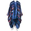 Bakerdani Women's Print Wool Pashmina Shawl Blanket Cape Poncho Sweater view 1
