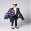 Bakerdani Women's Print Wool Pashmina Shawl Blanket Cape Poncho Sweater view 2