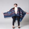 Bakerdani Women's Print Wool Pashmina Shawl Blanket Cape Poncho Sweater view 3