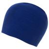 100% Soft Acrylic - Royal Single Piece Solid Color Beanie Winter Hat - Unisex Plain Skull Knit Cap - Made in USA view 2