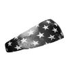Unisex Headband/Sweatband. Best for Sports, Fitness, Working Out, Yoga. Tapered Design. (Shadow Old Glory) view 2