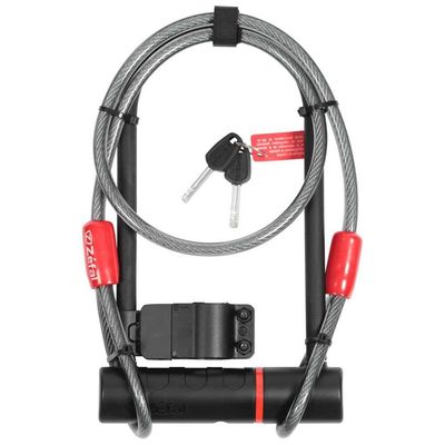ZEFAL 4922B K-TRAZ U11 & Cable U-Lock, Black, 115 x 230 mm