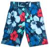 Kanu Surf Toddler Boys Horizon Quick Dry Beach Swim Trunk, Hangout Navy/Red, 4T view 1