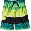 Kanu Surf Toddler Boys Jetstream Quick Dry Beach Swim Trunk, Echelon Black/Green, 4T view 1