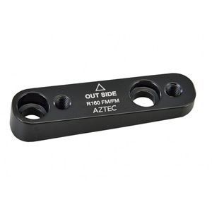 Aztec Adapter for flatmount Caliper to flatmount Frame, 160mm Rear
