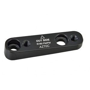 Aztec Adapter for flatmount Caliper to flatmount Frame, 160mm Rear