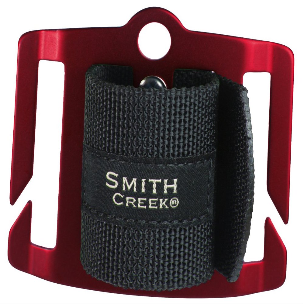 Smith Creek Net Holster, Belt-Mounted Landing Net Holder, Red Buckle