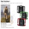 Smith Creek Net Holster, Belt-Mounted Landing Net Holder, Red Buckle view 4