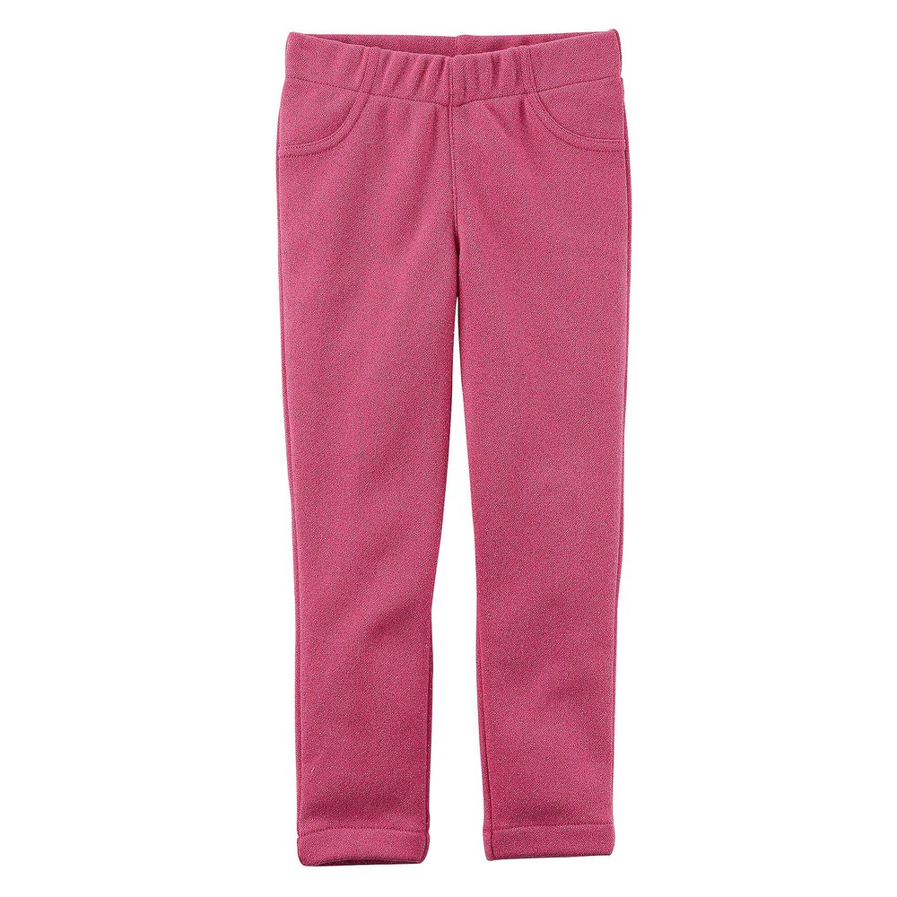 Carter's Baby Girls' Baby Girls Glitter Knit Pants Pink 12 Months