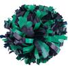 ICObuty Plastic Cheerleader Cheerleading Pom Pom 6 inch 1 Pair (Kelly Green-Navy Blue) view 1