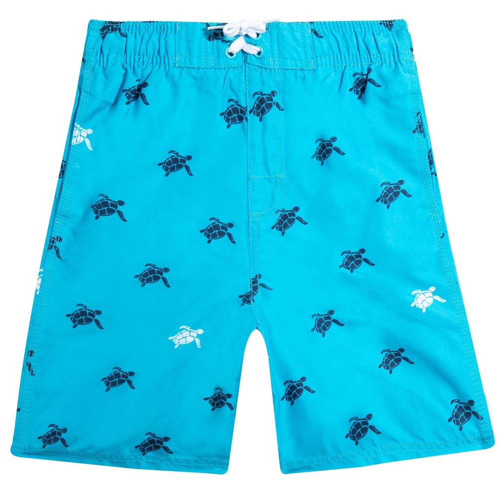 Kanu Surf Little Boys Horizon Quick Dry Beach Swim Trunk, Terrapin Aqua, Large (7)
