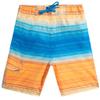 Kanu Surf Little Boys Oahu Quick Dry Beach Swim Trunk, Haywire Blue/Orange, Small (4) view 1