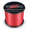 Dorisea Extreme Braid 100% Pe Red Braided Fishing Line 109Yards-2187Yards 6-550Lb Test Fishing Wire Fishing String Superline (1500m/1640Yards 60lb/0.40mm) view 2