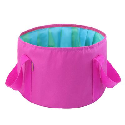 MansWill 15L Portable Folding Basin Multi-Functional Travel Face & Foot Washing Bucket Tank Outdoor Durable Waterproof Camping Fishing Home Water Storage Vegetable Cleaning Container Case Bag