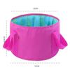 MansWill 15L Portable Folding Basin Multi-Functional Travel Face & Foot Washing Bucket Tank Outdoor Durable Waterproof Camping Fishing Home Water Storage Vegetable Cleaning Container Case Bag view 2