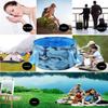 MansWill 15L Portable Folding Basin Multi-Functional Travel Face & Foot Washing Bucket Tank Outdoor Durable Waterproof Camping Fishing Home Water Storage Vegetable Cleaning Container Case Bag view 3