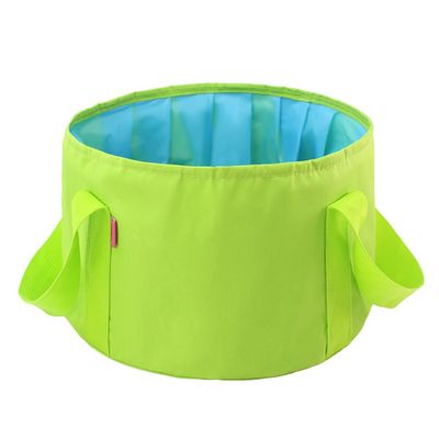 MansWill 15L Portable Folding Basin Multi-Functional Travel Face & Foot Washing Bucket Tank Outdoor Durable Waterproof Camping Fishing Home Water Storage Vegetable Cleaning Container Case Bag