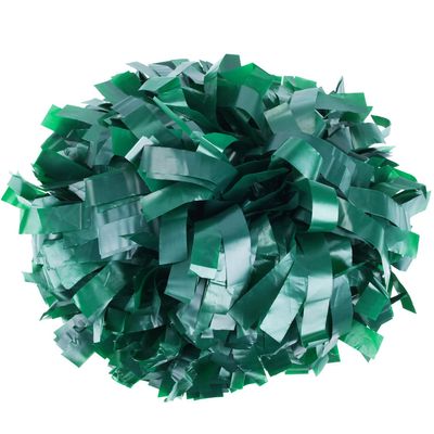 ICObuty Plastic Cheerleader Cheerleading Pom Pom 6 inch 1 Pair (Forest Green)