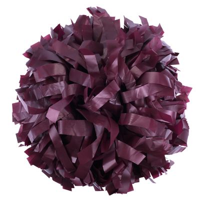 ICObuty Plastic Cheerleader Cheerleading Pom Pom 6 inch 1 Pair (Maroon)