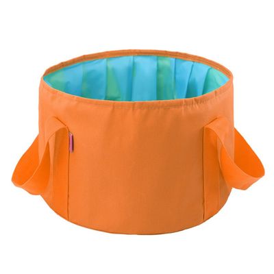 MansWill 15L Portable Folding Basin Multi-Functional Travel Face & Foot Washing Bucket Tank Outdoor Durable Waterproof Camping Fishing Home Water Storage Vegetable Cleaning Container Case Bag
