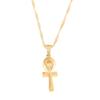 Egyptian Ankh Cross Jewelry Set Women Gold Color Charms Jewelry Egypt Hieroglyphs Set (Gold Pendant) view 1
