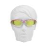 Bikershades Chrome Frame Anti Glare Mirrored Motorcycle Sunglasses with Rhinestones Foam Padded for Women (Mirror Smoke Pink + Yellow Pink Combo) view 3