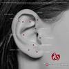 Forbidden Body Jewelry Surgical Steel Earrings Internally Threaded Micro CZ Gem Top Tragus/Helix/Labret Stud with 2mm Top (18G, 10mm) 1pc view 4