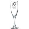 Personalized Color Printed Champagne Flute - We Still Do - Black - 24 pack view 1