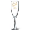 Personalized Color Printed Champagne Flute - Forever Together - Gold - 24 pack view 1