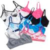Sweet & Sassy Girls Seamless Training Bra Cami Training Bra Stretch Performance Seamless Bra 9 Pack, Size Small, Marble view 1
