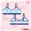 Sweet & Sassy Girls Seamless Training Bra Cami Training Bra Stretch Performance Seamless Bra 9 Pack, Size Small, Marble view 2