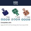 BBB Cycling BBS-372S DiscStop HP Sintered High Performance Bike Disc Brake Pad for Magura MT7 and MT Trail Carbon (Front), 2 Pairs view 2