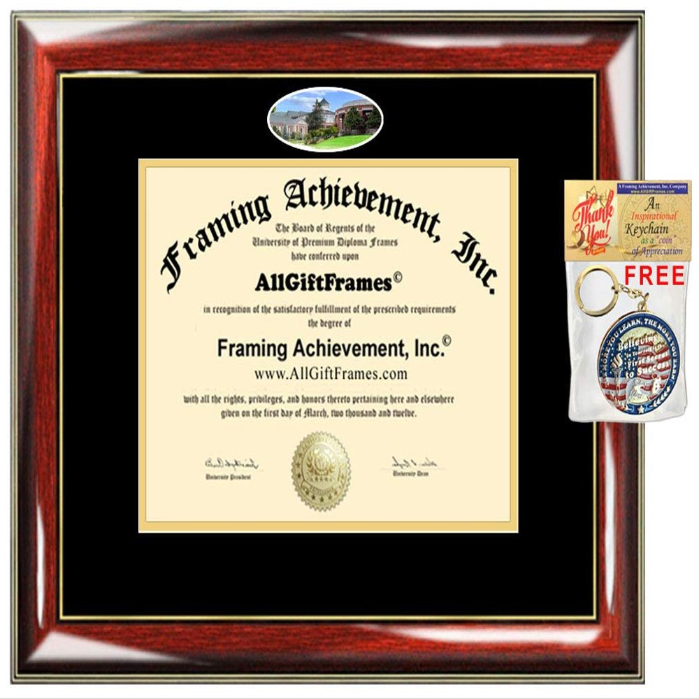 AllGiftFrames Appalachian State University Diploma Frame School Campus Photo ASU Double Matted Degree Framing Document Graduation Gift Bachelor Master MBA Doctorate PHD Certificate Holder Case