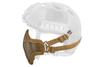 DLP Tactical Quick Release Mesh Steel Face Mask for ARC Rail Equipped Fast/ACH/MICH Combat Helmet (Tan) view 3