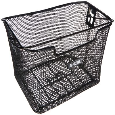 Basil Unisex's Capri Rear Wire Basket, Black, One Size