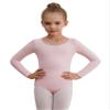 WEGETIT Long Sleeve Black Leotard for Girls Gymnastics Leotards Toddler Dance Ballet Bodysuit (Pink,6-8Years) view 1