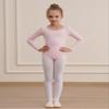WEGETIT Long Sleeve Black Leotard for Girls Gymnastics Leotards Toddler Dance Ballet Bodysuit (Pink,6-8Years) view 2