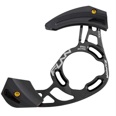 Funn Zippa AM Chain Guide, ISCG05 Interface, BSA Adapter Included, 32T-38T, Mountain Bike Chain Protector (Black)