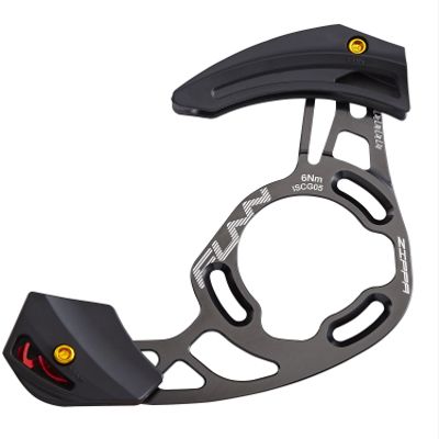 Funn Zippa AM Chain Guide, ISCG05 Interface, BSA Adapter Included, 32T-38T, Mountain Bike Chain Protector (Gray)
