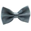 Men Bow Tie Adjustable Length Wedding Male Fashion Boys Satin Bowties one size Sliver Gray view 1