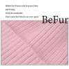 BeFur Unisex Winter Fur Ball Pom Bobble Hat Womens Knit Slouchy Beanie Cap with Raccoon Hairball Dark Gray Color view 4