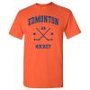 UGP Campus Apparel Edmonton Classic Hockey Arch Basic Cotton T-Shirt, 3XL - Orange view 1